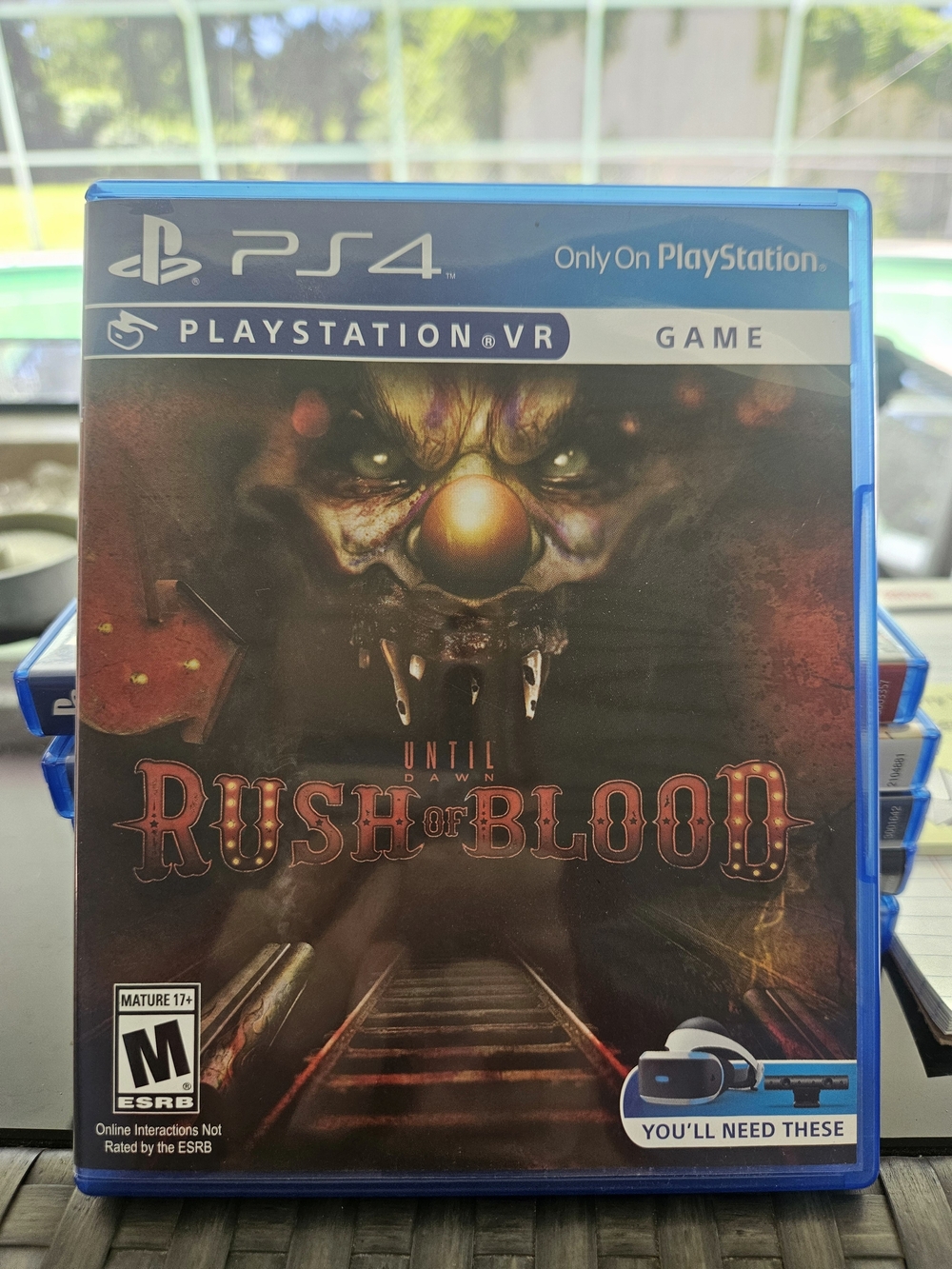 Sony PS4 Rush of Blood VR Game — Black, Red